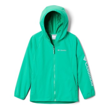 Columbia Rocky Range Softshell, Chamarras Verdes Claro Para Niña | 349510-XSN